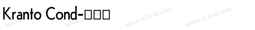 Kranto Cond字体转换
